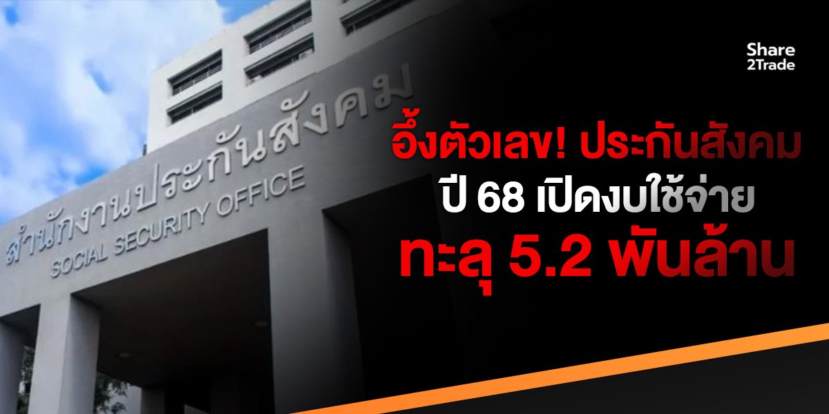 อึ้ง ตัวเลข ! เปิดงบใช้จ่ายประกันสังคมปี 68  ทะลุ 5.2 พันล้าน