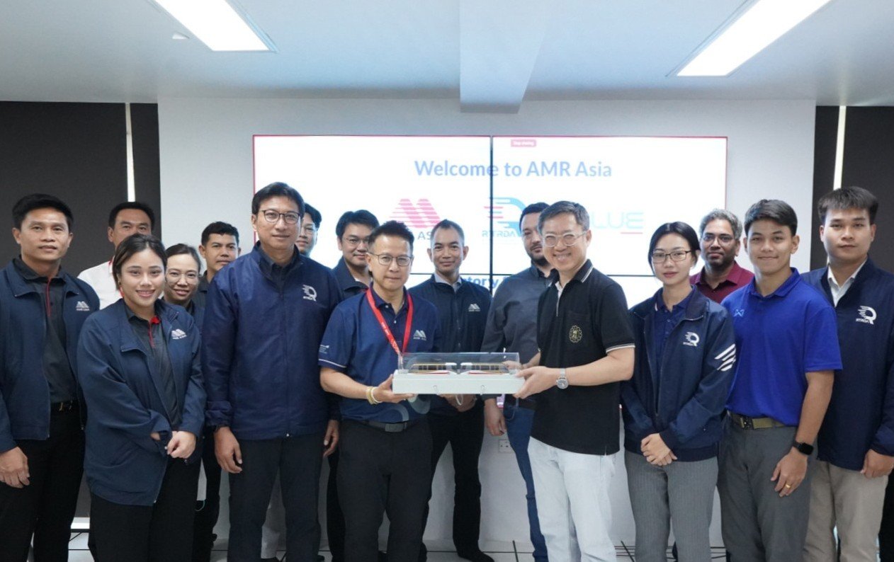 เอเอ็มอาร์ เอเซีย ให้การต้อนรับ สถาบันวิจัยและเทคโนโลยีระบบราง เข้าเยี่ยมชมการดำเนินงาน