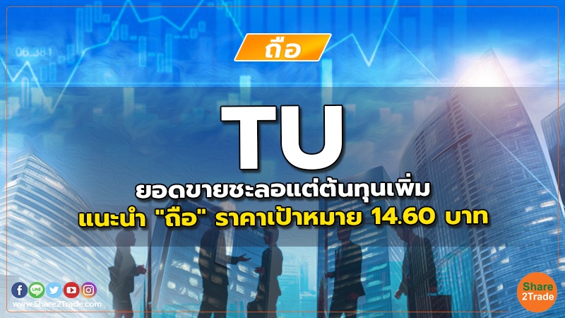 TU ยอดขายชะลอแต่ต้นทุนเพิ่ม แนะนำ "ถือ" ราคาเป้าหมาย 14.60 บาท