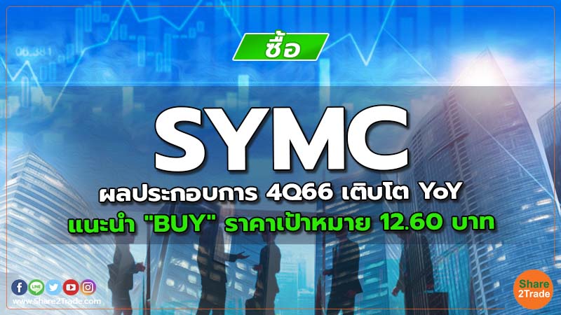 SYMC ผลประกอบการ 4Q66 เติบโต YoY แนะนำ "BUY" ราคาเป้าหมาย 12.60 บาท