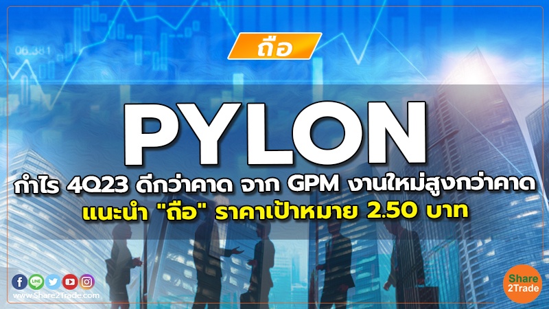 reserch PYLON กำไร 4Q23 ดีกว่าคาด จาก GPM งานใหม่สูงกว่าค.jpg